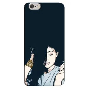 Чехол с печатью для iPhone 6 Plus / 6s Plus - (Мода) (AlphaPrint) (Красивая девочка)