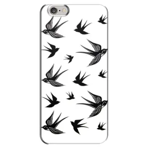 Чехол с птицами на iPhone 6 Plus / 6s Plus (VPrint) (Ласточки)