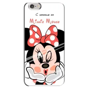 Эксклюзивный чехол для iPhone 6 Plus / 6s Plus (AlphaPrint - Мультяшные) (Маус Минни)