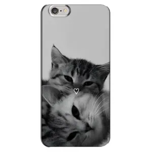 Чехол с рисунком кот на iPhone 6 Plus / 6s Plus (Пара котов)
