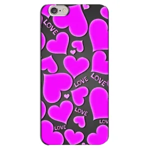 Чехлы для любимой на Айфон 6 Плюс / 6с Плюс (VPrint) (Pink hearts)