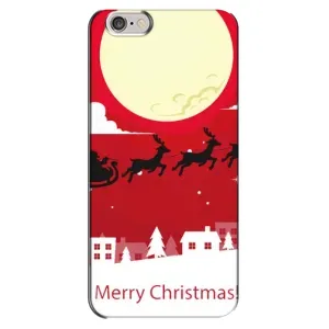 Рождественские Чехлы для iPhone 6 Plus / 6s Plus (VPrint) (Санта с оленями)