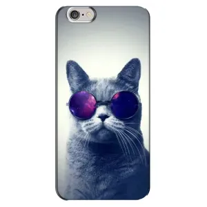 Чехол с принтом для iPhone 6 Plus / 6s Plus (AlphaPrint) Модные коты (Стильный кот)