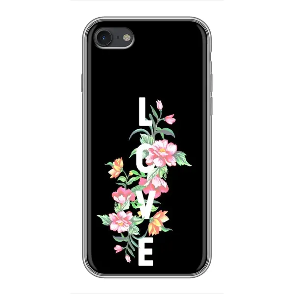Чехол с принтом «Цветы LOVE» для iPhone 6 / 6s