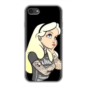 Чехол с печатью для iPhone 6 / 6s - (Мода) (AlphaPrint) (Девочка в тату)