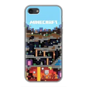 Чохол Майнкрафт на iPhone 6 / 6s (AlphaPrint) Minecraft (фон Minecraft)