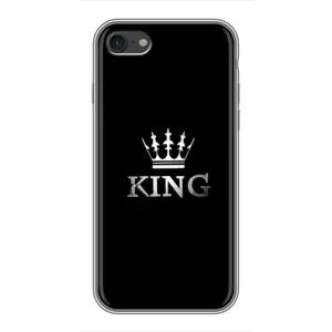 Чохол з Короною Епл шість / шість ес - (AlphaPrint) (KING)