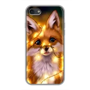 Чехлы с картинкой Лисички для iPhone 6 / 6s (VPrint) (Лисичка в гирляндах)