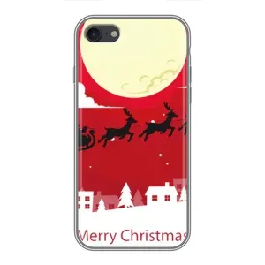 Рождественские Чехлы для iPhone 6 / 6s (VPrint) (Санта с оленями)