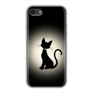 Чехол с принтом для iPhone 6 / 6s (AlphaPrint) Модные коты (Силуэт котика)