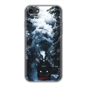 Новогодние, Праздничные Чехлы для iPhone 6 / 6s - 2024 год (Зимний поезд)