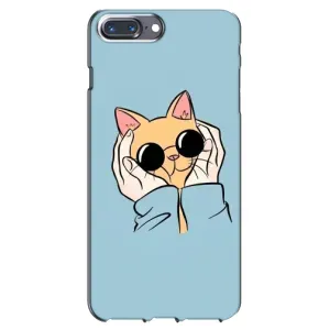 Чохол на Епл 7 Плюс з Котиками (VPrint) (Котик в окулярах)