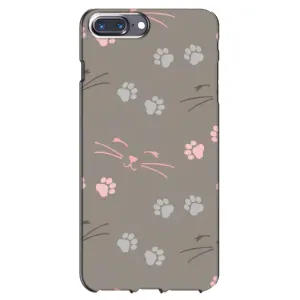 Чехол с рисунком кот на iPhone 7 Plus (Лапы и усы)