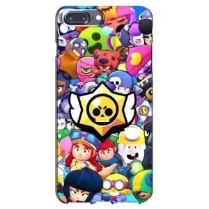 Чехол для iPhone 7 Plus Бравл Старс (VPrint) (Лого Brawl Stars)