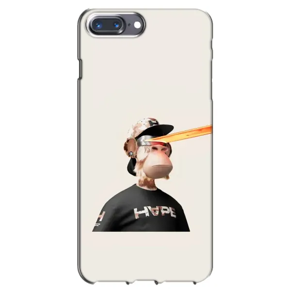Чехол с принтом «обезьяна NFT в очках» для iPhone 7 Plus