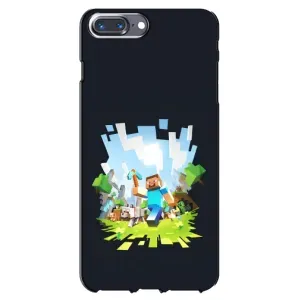 Чехол Майнкрафт на iPhone 7 Plus (AlphaPrint) Minecraft (персонажи Minecraft)
