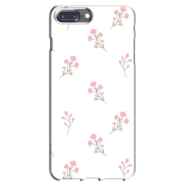 Чохол з принтом «Рожеві квіти» для iPhone 7 Plus