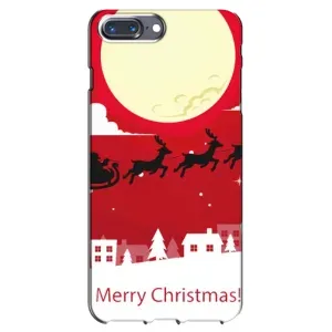 Рождественские Чехлы для iPhone 7 Plus (VPrint) (Санта с оленями)