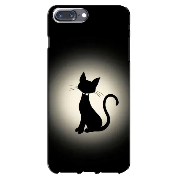 Чохол з принтом «Силует котика» для iPhone 7 Plus