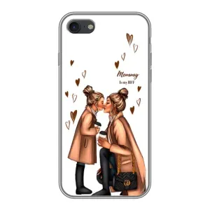 Чохол з друком для iPhone 7 - (Мама з дитинкою) (AlphaPrint) (Донька і мама)