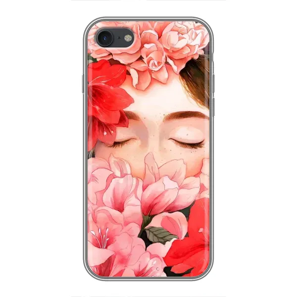 Чехол с принтом «Глаза в цветах» для iPhone 7