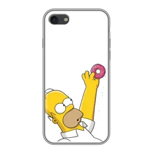 Чjхол з Сімпсонами для iPhone 7 (VPrint) (Гомер з пончиком)