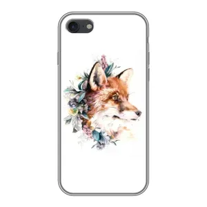 Чохли з картинкою Лисичка для iPhone 7 (VPrint) (Лиса в квітах)