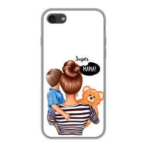 Чохол з друком для iPhone 7 - (Мама з дитинкою) (AlphaPrint) (Мама з синочком)