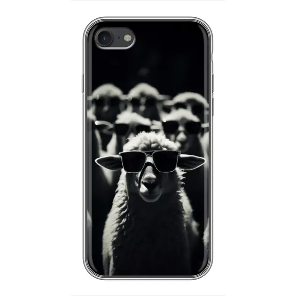 Чохол з принтом «Овечка в окулярах» для iPhone 7