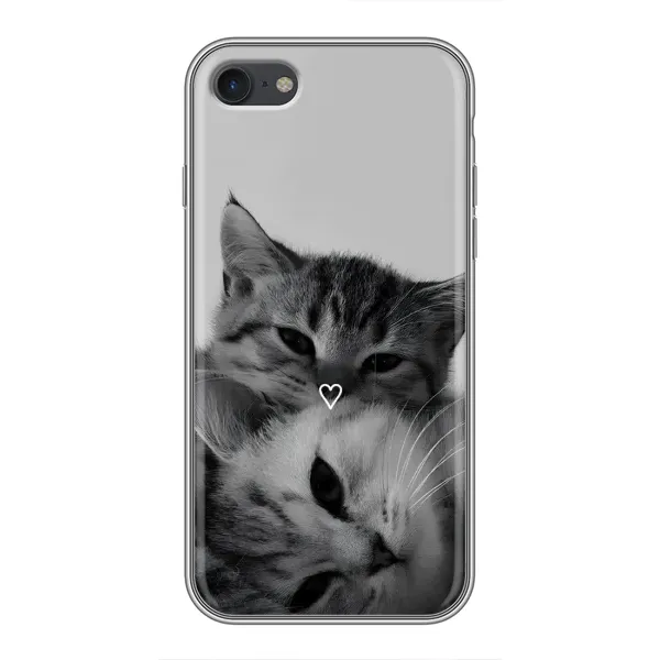 Чехол с принтом «Пара котов» для iPhone 7