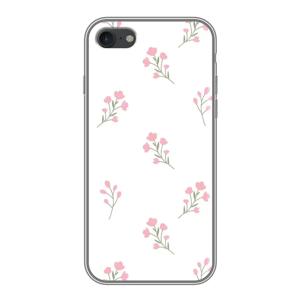 Чохол з принтом «Рожеві квіти» для iPhone 7