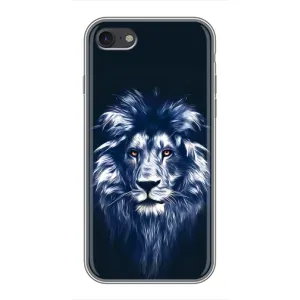 Чохол з картинкою ЛЕВ для iPhone 7 (VPrint) (Синій Лев)