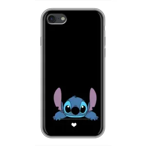 Чохол з принтом Стіч на iPhone 7 (Стіч на чорному)