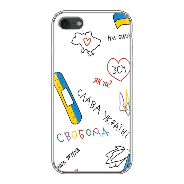 Чохол з принтом «Стикер» для iPhone 7