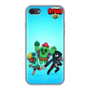 Чехлы Brawl Stars для iPhone 7 (AlphaPrint) (Тріо героїв)