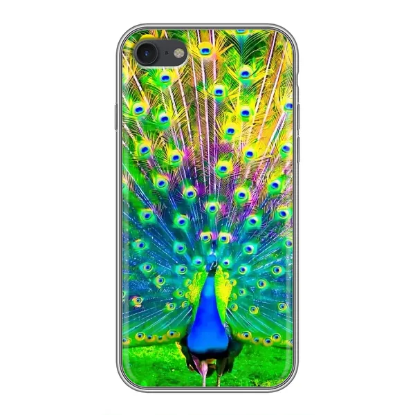 Чохол з принтом «Яскравий Павлин» для iPhone 7