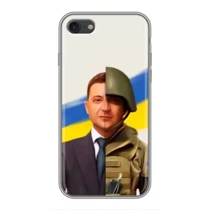 Чохол для iPhone 7 (AlphaPrint - с принтом Зеленського) (Зеленский солдат)