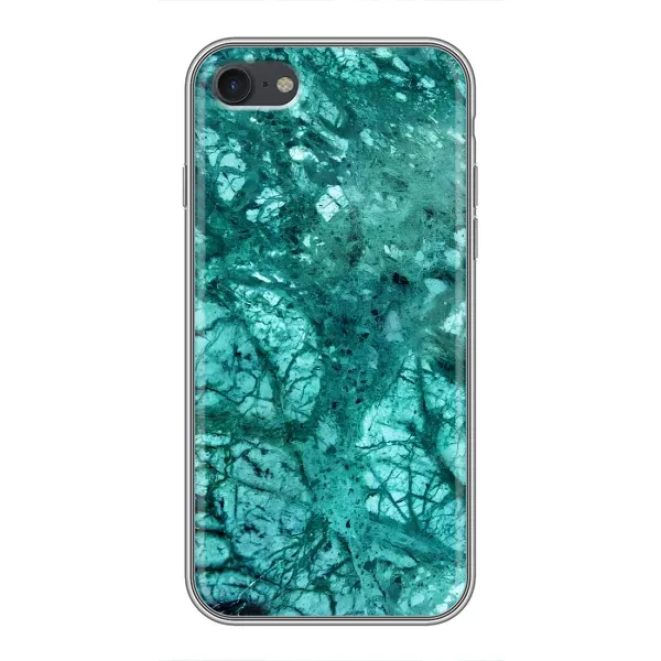 Чохол з принтом «Зелений мрамор» для iPhone 7