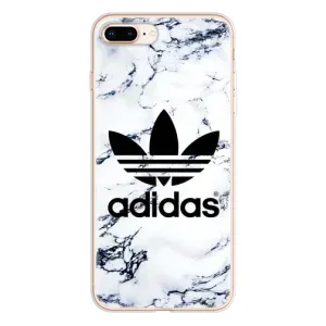 Чехлы Адидас для iPhone 8 Plus (AlphaPrint) (Адидас на мраморе)