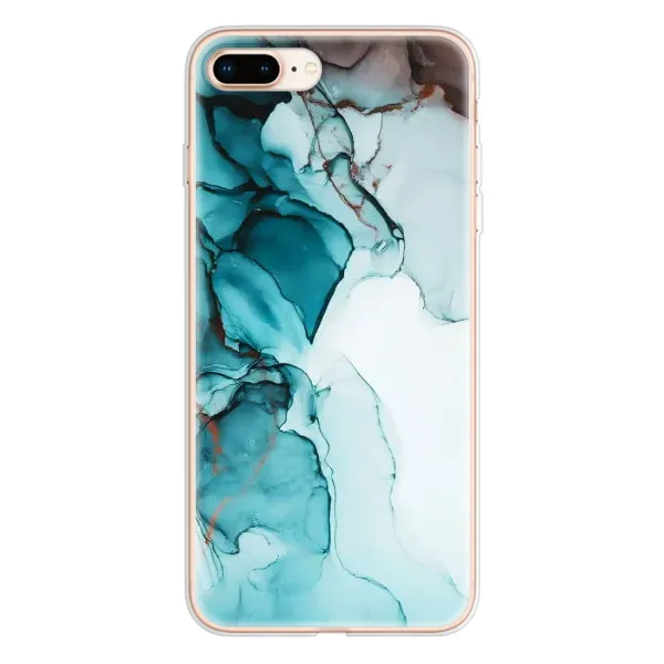 Чохол з принтом «Бірюзовий мрамор» для iPhone 8 Plus