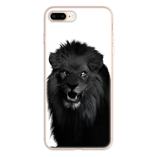 Чехол с принтом «Черный ЛЕВ» для iPhone 8 Plus