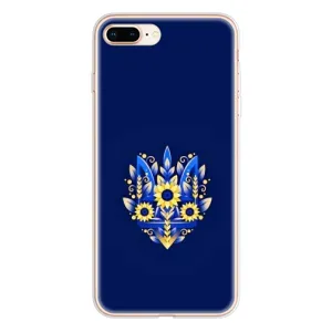 Чехлы для iPhone 8 Plus  Укр. Символика (AlphaPrint) (Цветочный Герб)