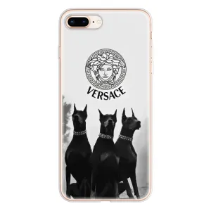 Чехлы VERSACE для Айфон 8 Плюс (PREMIUMPrint) (Доберман Версаче)