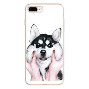 Чехлы с собаками для iPhone 8 Plus (VPrint) (Довольный Хаски)