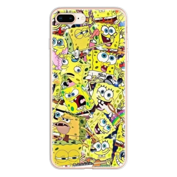 Чехол с принтом «Эмоции Спанч Боба» для iPhone 8 Plus Чехол с принтом «Эмоции Спанч Боба» для iPhone 8 Plus