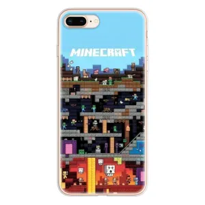 Чохол Майнкрафт на iPhone 8 Plus (AlphaPrint) Minecraft (фон Minecraft)