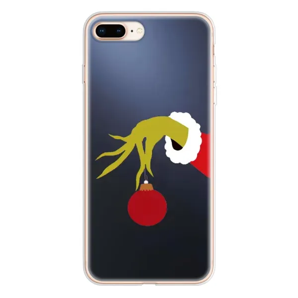 Чехол с принтом «Гринч с игрушкой» для iPhone 8 Plus