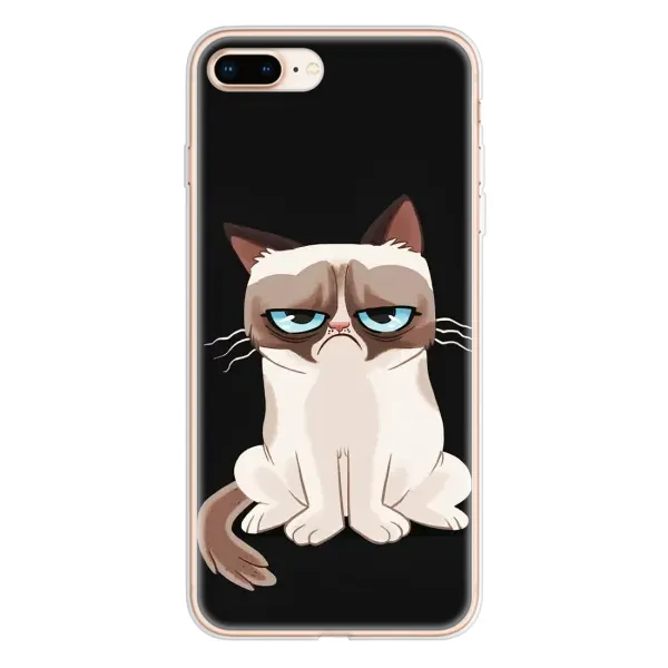 Чохол з принтом «Сумний кіт» для iPhone 8 Plus Чохол з принтом «Сумний кіт» для iPhone 8 Plus