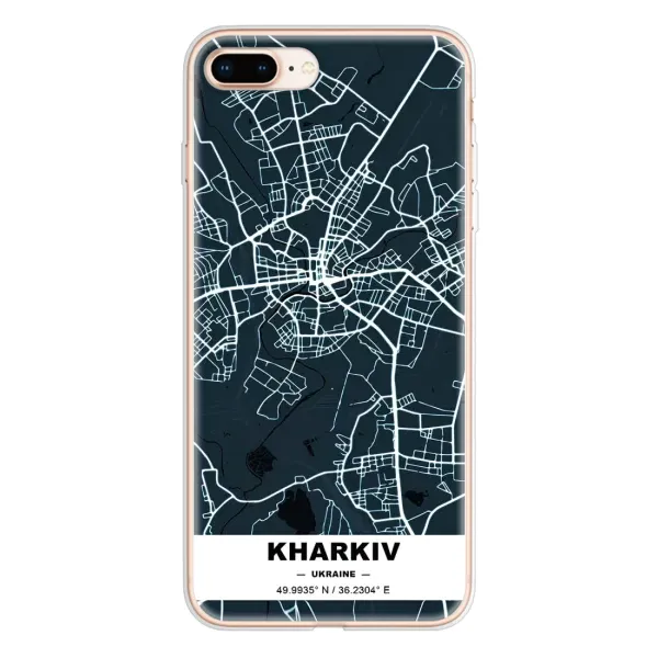 Чехол с принтом «Харьков» для iPhone 8 Plus