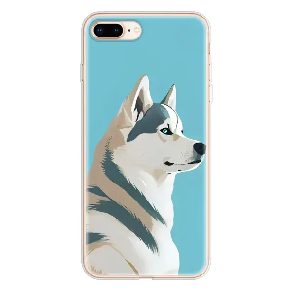 Чехол с принтом «Хаски арт» для iPhone 8 Plus